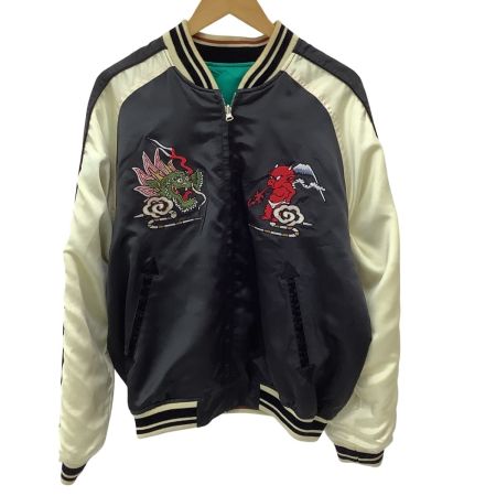 Ted Company テッド カンパニー テッドカンパニー メンズ リバーシブル ジャケット スカジャン SIZE 42 ブラック×アイボリー