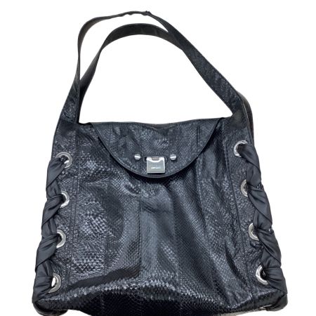 JIMMY CHOO ジミーチュウ レディース ハンドバッグ パイソン ブラック