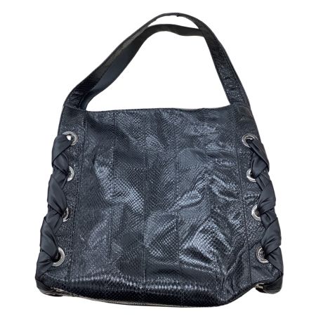 JIMMY CHOO ジミーチュウ レディース ハンドバッグ パイソン ブラック