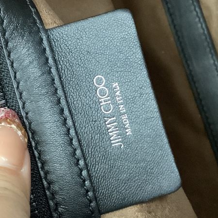 JIMMY CHOO ジミーチュウ レディース ハンドバッグ パイソン ブラック