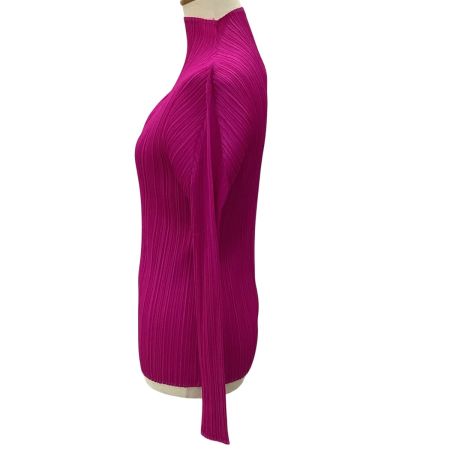 ISSEY MIYAKE イッセイミヤケ PLEATS PLEASE カットソー SIZE 3 PP93-JK163 ショッキングピンク