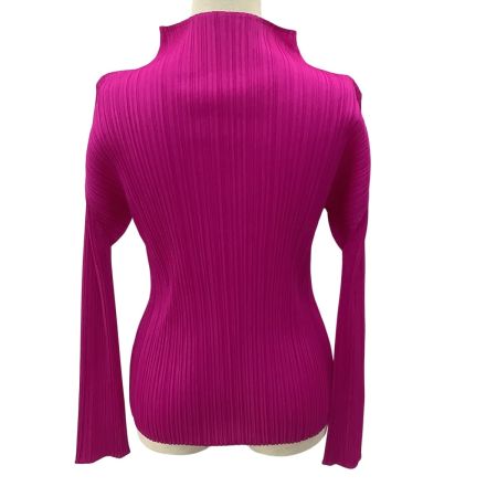 ISSEY MIYAKE イッセイミヤケ PLEATS PLEASE カットソー SIZE 3 PP93-JK163 ショッキングピンク