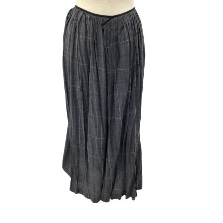 Y's ワイズ レディース セットアップ (カットソー、スカート) SIZE 3 チェック グレー