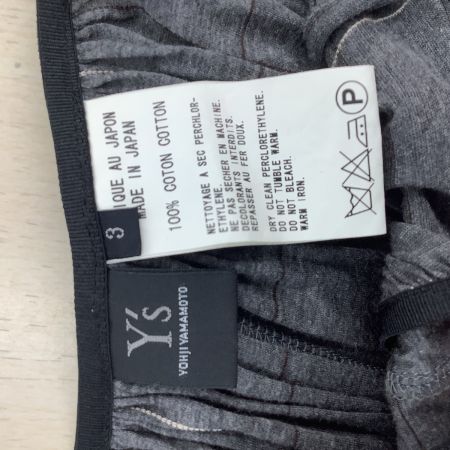 Y's ワイズ レディース セットアップ (カットソー、スカート) SIZE 3 チェック グレー