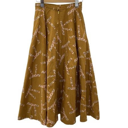 KANEKO ISAO カネコイサオ レディース スカート リボン柄 マスタード