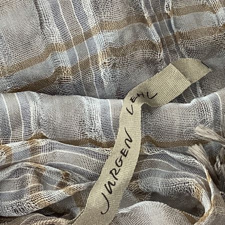 JURGEN LEHL ヨーガンレール レディース ストール  スカイブルー