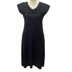 ISSEY MIYAKE イッセイミヤケ PLEATS PLEASE ノースリーブワンピース SIZE 4 PP93-JH414 ブラック Bランク