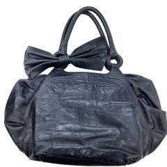 sportmax スポーツマックス レディース ハンドバッグ リボン付き ブラック Bランク