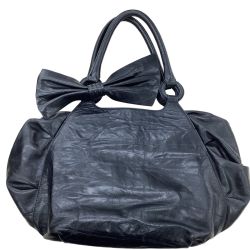 sportmax スポーツマックス レディース ハンドバッグ リボン付き ブラック Bランク