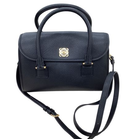 LOEWE ロエベ レディース ２WAYバッグ アラモ28 レザー ブラック