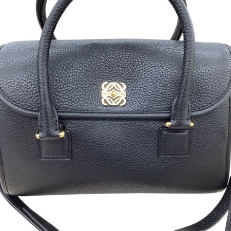 LOEWE ロエベ レディース ２WAYバッグ アラモ28 レザー ブラック