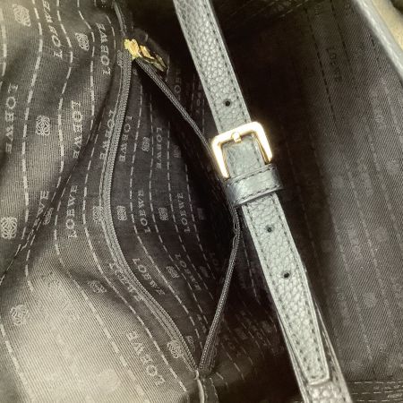 LOEWE ロエベ レディース ２WAYバッグ アラモ28 レザー ブラック