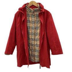 Burberrys バーバリーズ ジャンパー リバーシブル ジャケット付き SIZE 38 レッド Bランク