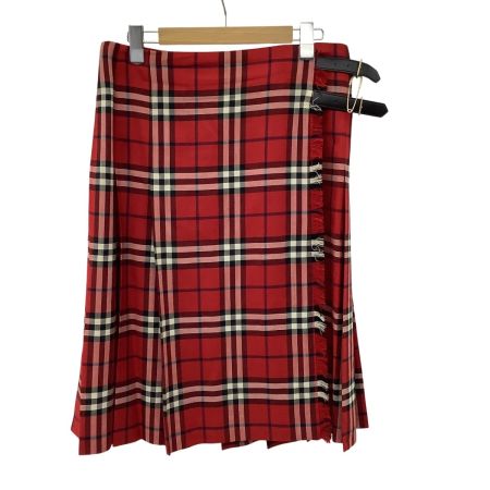 BURBERRY LONDON バーバリーロンドン レディース スカート SIZE 42 チェック レッド