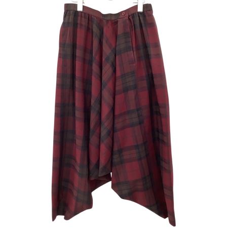 ISSEY MIYAKE イッセイミヤケ パンツ チェック SIZE M VG43430 レッド