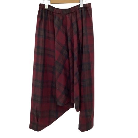 ISSEY MIYAKE イッセイミヤケ パンツ チェック SIZE M VG43430 レッド