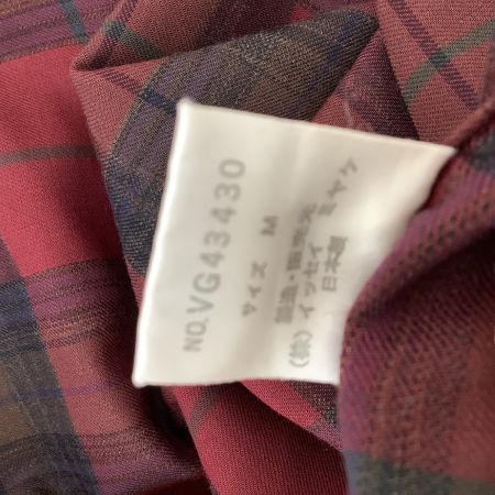 ISSEY MIYAKE イッセイミヤケ パンツ チェック SIZE M VG43430 レッド