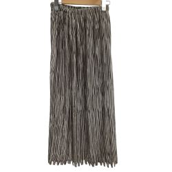 ISSEY MIYAKE イッセイミヤケ レディース 変形 スカート 裾 ギザギザ SIZE ２ IM24FG943 ベージュ Bランク