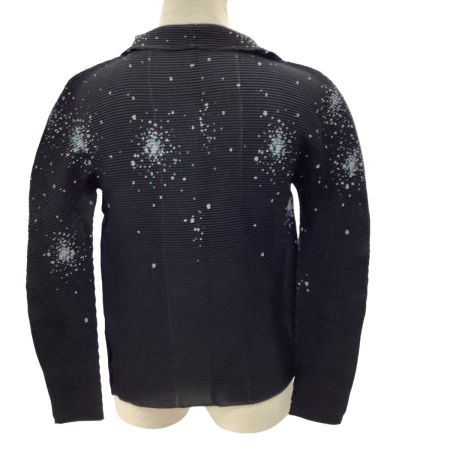 me ISSEY MIYAKE ミー レディース ワッフル プリーツ カーディガン SIZE Free MI73FO711 ブラック