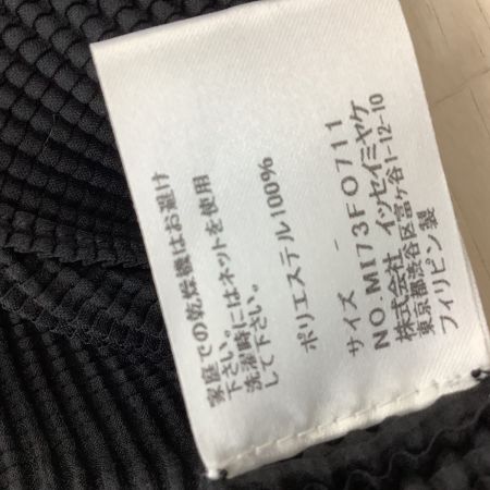 me ISSEY MIYAKE ミー レディース ワッフル プリーツ カーディガン SIZE Free MI73FO711 ブラック