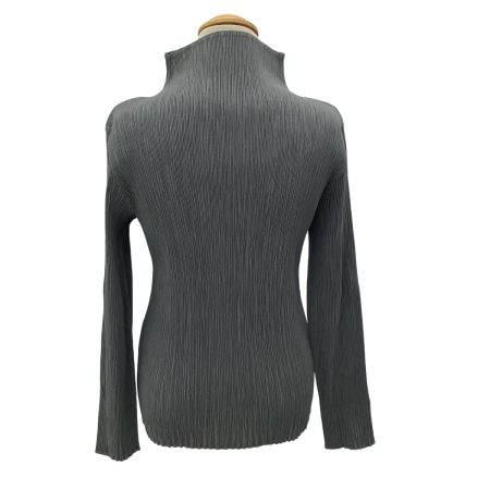 ISSEY MIYAKE イッセイミヤケ レディース プリーツ カットソー SIZE M IM82-FJ907 グレー