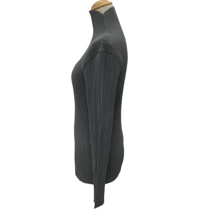 ISSEY MIYAKE イッセイミヤケ レディース プリーツ カットソー SIZE M IM82-FJ907 グレー