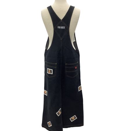 PINK HOUSE ピンクハウス レディース デニム ジャンパースカート テディベア ワッペン 