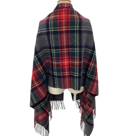 LANVIN on Blue ランバン ストール チェック カシミア 100%