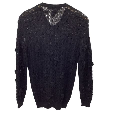 INGEBORG インゲボルグ レディース カーディガン 花モチーフ ブラック