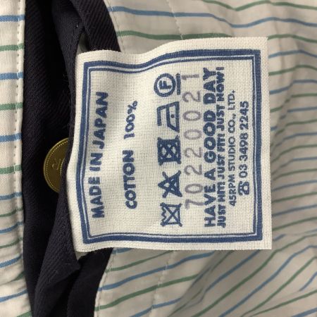 45rpm 45アールピーエム メンズ トレンチコート SIZE 3 インディゴ