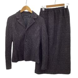 JURGEN LEHL ヨーガンレール レディース ジャケット スカート セットアップ SIZE M ブラック Bランク