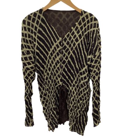 ISSEY MIYAKE イッセイミヤケ レディース プリーツ セットアップ リバーシブル SIZE M IM92-FF629 ブラウン