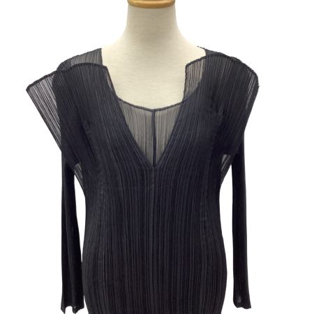 ISSEY MIYAKE イッセイミヤケ プリーツ 変形 ワンピース SIZE M IM92-FH922 ブラック