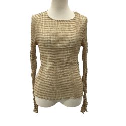 ISSEY MIYAKE イッセイミヤケ 波プリーツ SIZE M チェック IM02FJ920 ベージュ Bランク