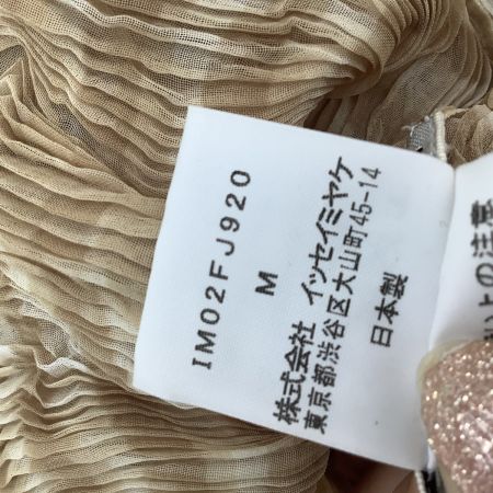 ISSEY MIYAKE イッセイミヤケ 波プリーツ SIZE M チェック IM02FJ920 ベージュ
