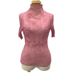 ISSEY MIYAKE イッセイミヤケ レディース 波プリーツ カットソー SIZE 2 IF62FJ411 ショッキングピンク Bランク