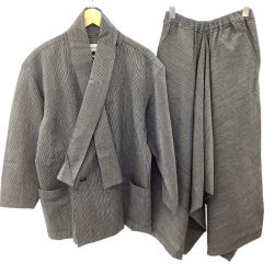 plantation プランテーション ISSEY MIYAKE イッセイミヤケ セットアップ SIZE M グレー Bランク