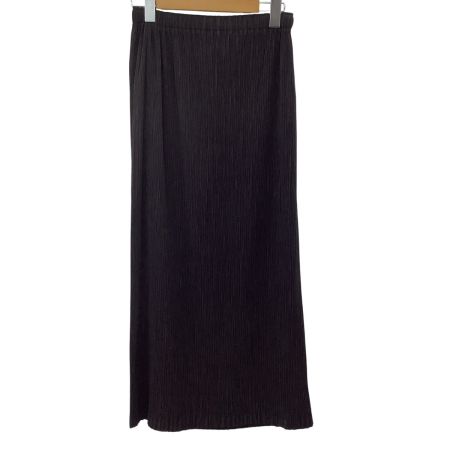 ISSEY MIYAKE イッセイミヤケ レディース プリーツ スカート SIZE 2 IF44FG425 ブラック