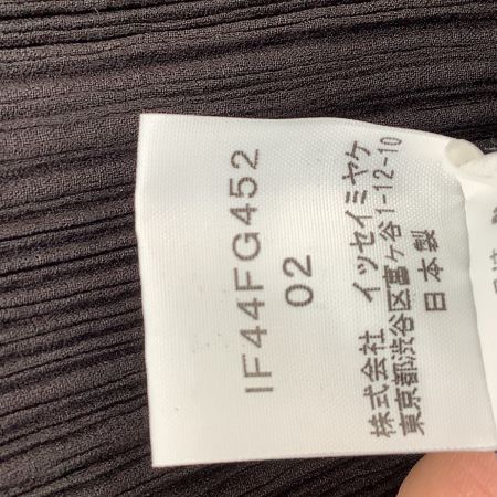 ISSEY MIYAKE イッセイミヤケ レディース プリーツ スカート SIZE 2 IF44FG425 ブラック