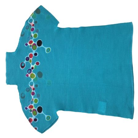 ISSEY MIYAKE イッセイミヤケ Me ミー レディース ワッフルプリーツ カットソー  MI73FK225 スカイブルー