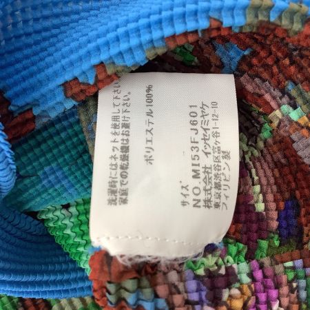 ISSEY MIYAKE イッセイミヤケ レディース ワッフルプリーツ カットソー 総柄 MI53FJ601 ブルー