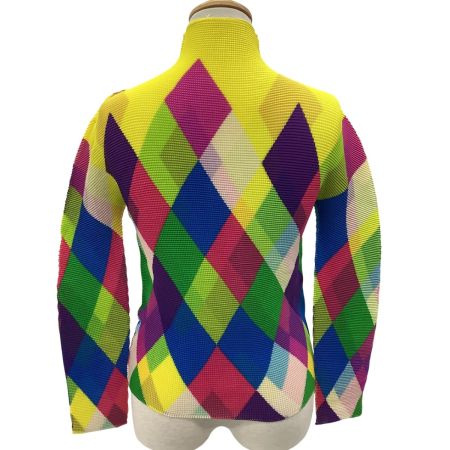 ISSEY MIYAKE イッセイミヤケ Me ミー ワッフルプリーツ カットソー  イエロー