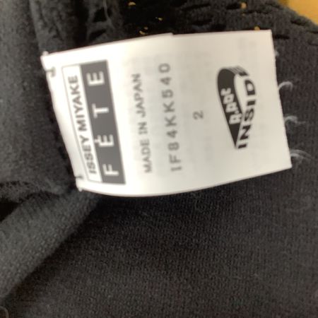 ISSEY MIYAKE イッセイミヤケ レディース フリンジ付き カットソー SIZE 2 IF84KK540 ブラック