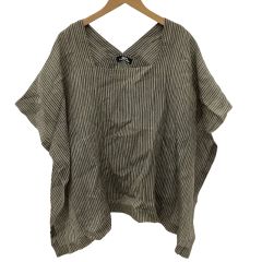 ISSEY MIYAKE イッセイミヤケ 変形 カットソー SIZE M VG12150 ブラック×グレー Bランク