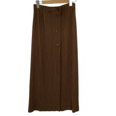 ISSEY MIYAKE イッセイミヤケ プリーツ スカート SIZE M IM74-FG901 ブラウン Bランク