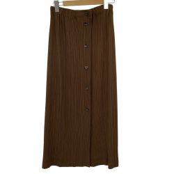 ISSEY MIYAKE イッセイミヤケ プリーツ スカート SIZE M IM74-FG901 ブラウン Bランク