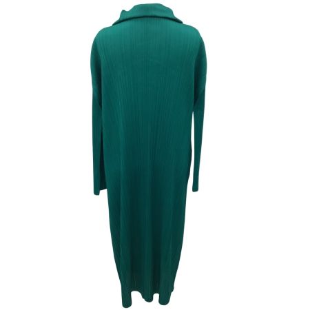 ISSEY MIYAKE イッセイミヤケ PLEATS PLEASE コート  SIZE 2 PP71-JA106 エメラルドグリーン