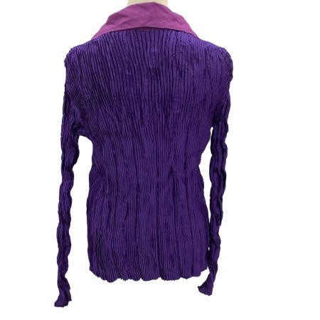 ISSEY MIYAKE イッセイミヤケ プリーツ ジャケット SIZE 3 IM33FD100 パープル