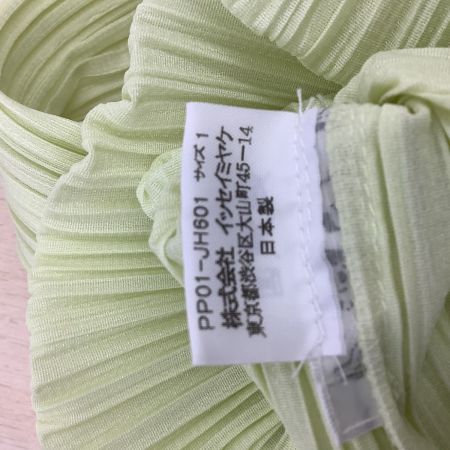 ISSEY MIYAKE イッセイミヤケ PLEATS PLEASE ノースリーブワンピース SIZE 1 PP01-JH601 黄緑