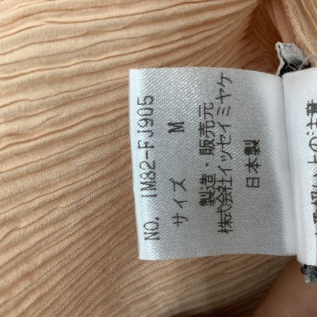 ISSEY MIYAKE イッセイミヤケ プリーツ ノースリーブカットソー SIZE M IM82-FJ905 ベージュ
